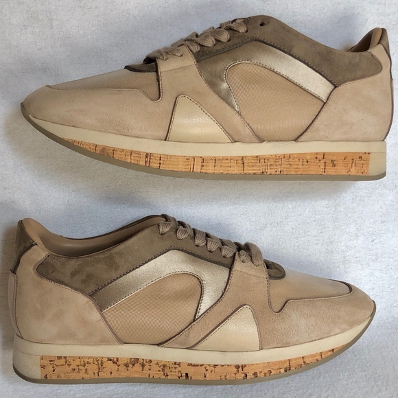 Burberry Field Platform Cork Tennis Shoes - Picture 3 of 7
